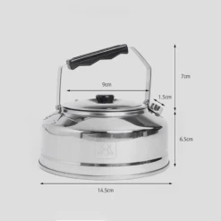 KZM Stainless Steel Kettle 0.8L 13 KZM Stainless Steel Kettle 0.8L -Camping And Hiking K21T3K08 06