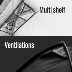 [NEW] KZM Black Cot Tent II -Camping And Hiking K221T3T01 07