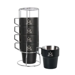 KZM NEW Black Mug 5P -Camping And Hiking K8T3K004 4