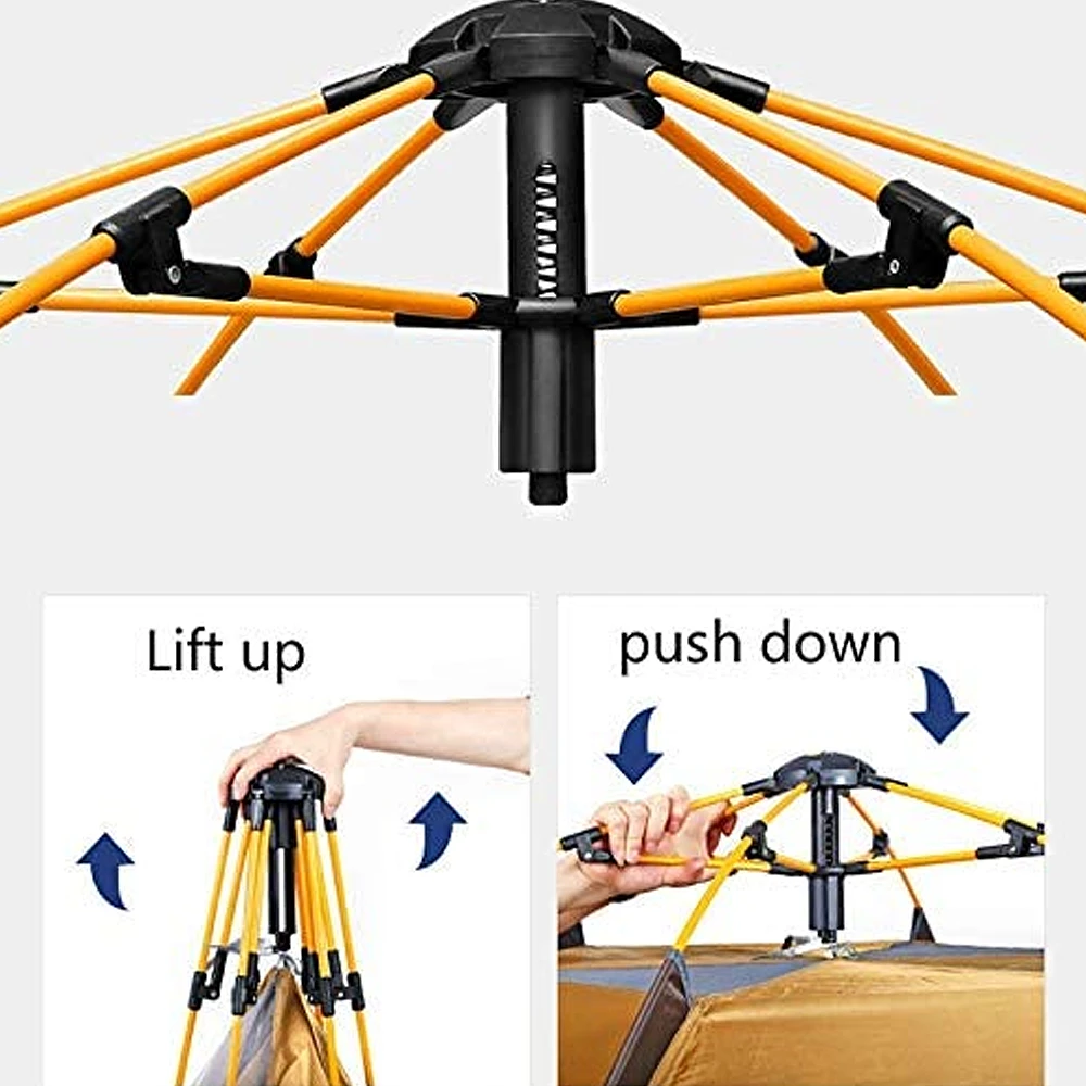 Hewolf 3-5 Person Automatic System Large Outdoor Camping Tent 12 Hewolf 3-5 Person Automatic System Large Outdoor Camping Tent - Image 10