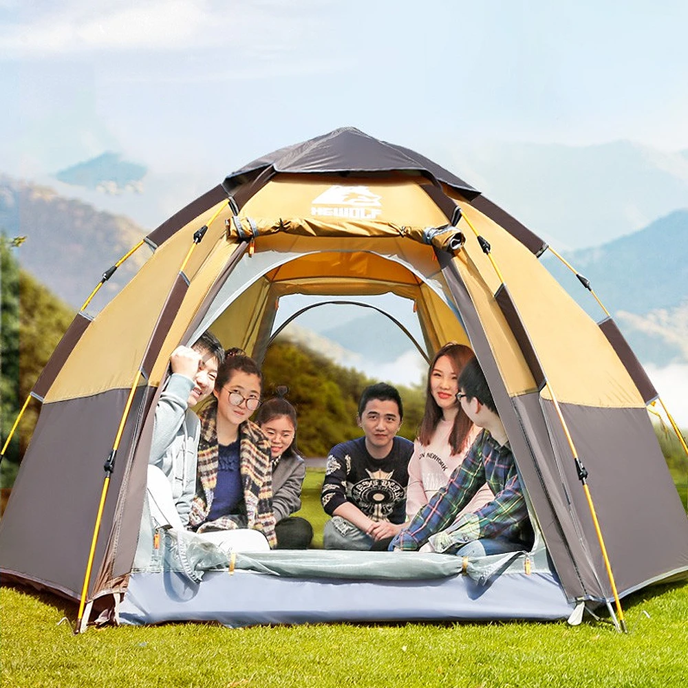 Hewolf 3-5 Person Automatic System Large Outdoor Camping Tent 13 Hewolf 3-5 Person Automatic System Large Outdoor Camping Tent - Image 11
