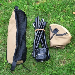 Camp Leader Ultra-light Portable Swivel Camping Chair -Camping And Hiking MON28 GY 7