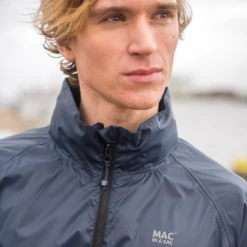 Mac In A Sac Origin Unisex Waterproof 7000mm Packable Jacket -Camping And Hiking Navy blue 9