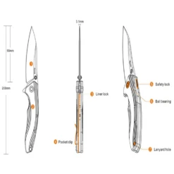 Ruike P841-L Table Knife 17 Ruike P841-L Table Knife -Camping And Hiking P841 L 10