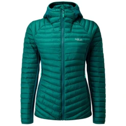 Rab Cirrus Flex Hoody Women's - Atlantis -Camping And Hiking QIO 34 AT 2