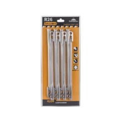 Campingmoon Stainless Steel Tent Pegs Silver -Camping And Hiking R26 8 2