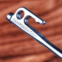 Campingmoon Stainless Steel Tent Pegs Silver -Camping And Hiking R26 8 7