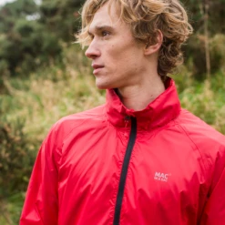 Mac In A Sac Origin Unisex Waterproof 7000mm Packable Jacket -Camping And Hiking Red 6