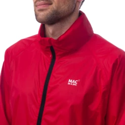 Mac In A Sac Origin Unisex Waterproof 7000mm Packable Jacket -Camping And Hiking Red 8