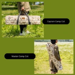 KZM Camp Cot Bed -Camping And Hiking Storagebag