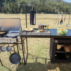 DoD Cooking King Table -Camping And Hiking TB5 723 BK 7 600x600 8bf00f48 d1a3 4b3a 9e2d 9257922e58ab