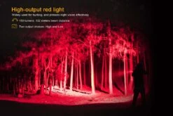 Fenix TK25 LED Flashlight RB Version Black -Camping And Hiking TK25RB Hunting Flashlight Red Light