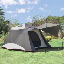 Vidalido Large Instant Cabin Tent Plus - White Coffee -Camping And Hiking TT 091 5 6