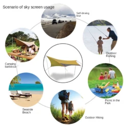 Vidalido Small Butterfly Tarp -Camping And Hiking TT 340