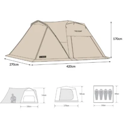 KZM Tier Dome GT -Camping And Hiking TierDome 03