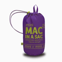 Mac In A Sac Mini Origin Unisex Waterproof Packable Jacket -Camping And Hiking Violet 3
