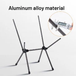 Hewolf Space Small Aluminum Alloy Foldable Chair -Camping And Hiking aliexpress 1129 142823 06