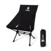 OneTigris Portable Camping Chair Large - Black -Camping And Hiking ce zdy03 bk 1 1 1