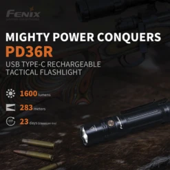 [Special Bundle 2 For 1] Fenix PD36R Rechargeable Flashlight + (Free) E01 V2.0 -Camping And Hiking pd36r e01 v2.0 03 1
