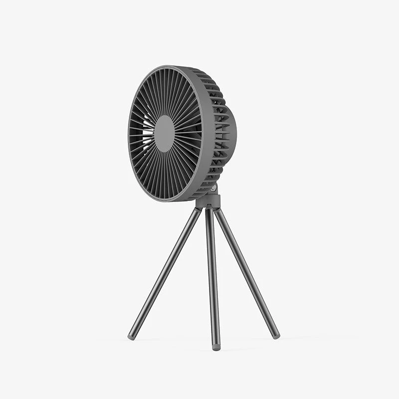 Tripod Fan With White Ring Light USB Rechargeable 6 Tripod Fan With White Ring Light USB Rechargeable - Image 4