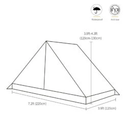 OneTigris Tangram UL Double Tent -Camping And Hiking tg swt01 cb 2