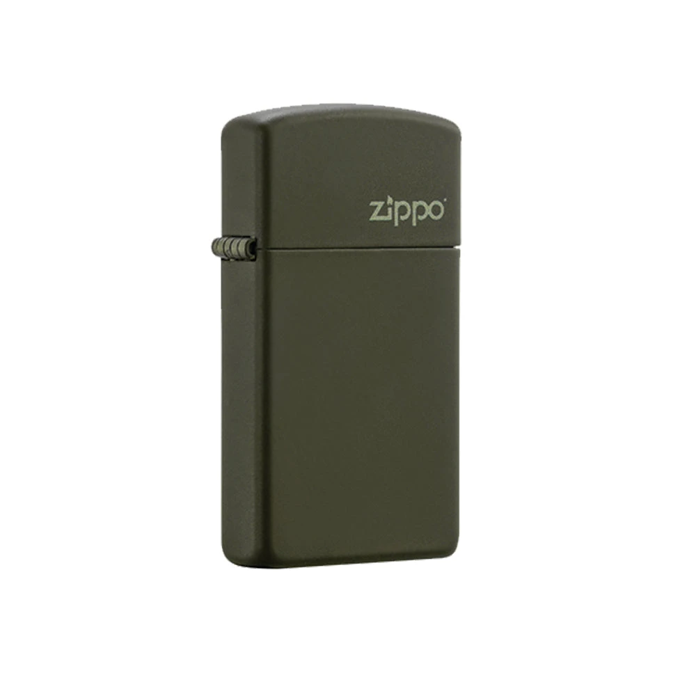 Zippo 1627ZL Slim Green Matte With Zippo Logo - Refillable Windproof Lighter 3 Zippo 1627ZL Slim Green Matte With Zippo Logo - Refillable Windproof Lighter