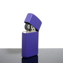 Zippo 1637ZL Slim Purple Matte With Zippo Logo - Refillable Windproof Lighter -Camping And Hiking zippo 1637ZL 4