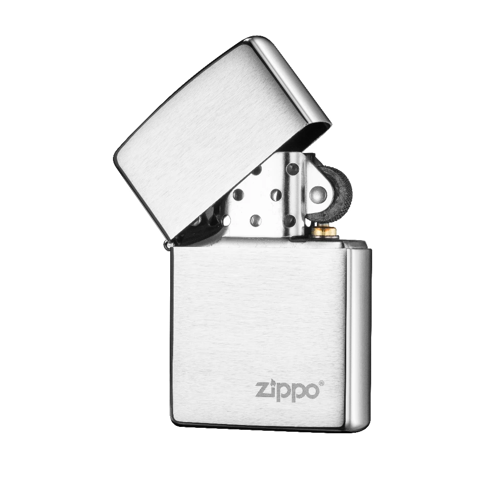 Zippo 200zl Classic Brushed Chrome With Zippo Logo - Refillable Windproof Lighter 4 Zippo 200zl Classic Brushed Chrome With Zippo Logo - Refillable Windproof Lighter - Image 2