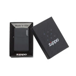 Zippo 218ZL Black Matte With Zippo Logo - Refillable Windproof Lighter -Camping And Hiking zippo 218zl 4