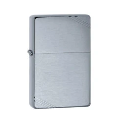 Zippo 230 Brushed Chrome Vintage With Slashes - Refillable Windproof Lighter -Camping And Hiking zippo 230 2