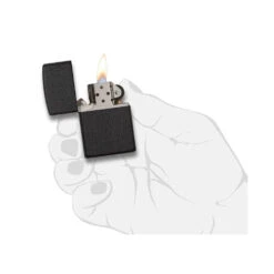 Zippo 236 Classic Black Crackle™ - Refillable Windproof Lighter -Camping And Hiking zippo 236 5