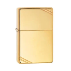 Zippo 270 High Polish Brass Vintage With Slashes - Refillable Windproof Lighter -Camping And Hiking zippo 270 2
